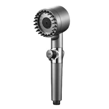 3-Mode High-Pressure Shower Head with Massage Brush – Adjustable Rain Spray