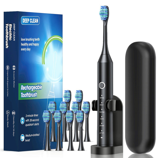 Automatic Electric Toothbrush – 6 Modes, Rechargeable, Deep Clean