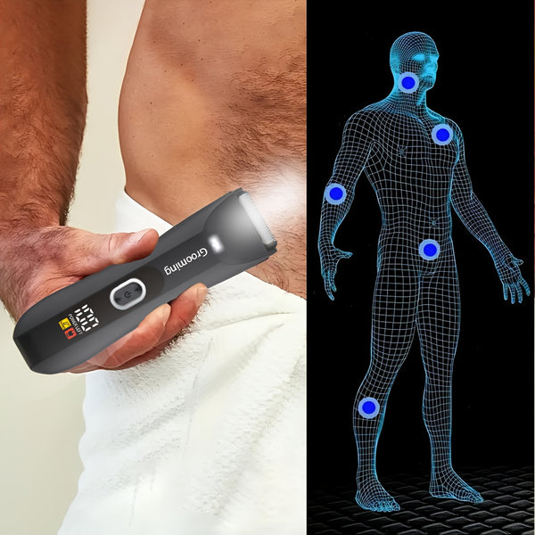 Men’s & Women’s Body Hair Trimmer – Waterproof Electric Grooming Kit