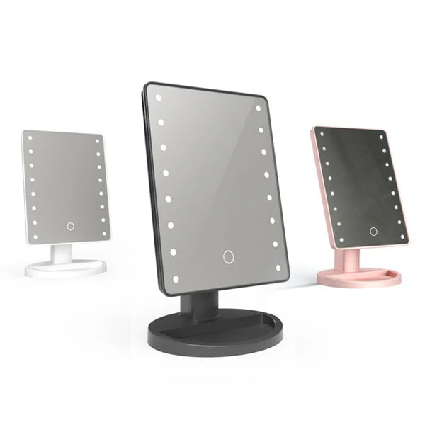 LuxeGlow Premium Large LED Vanity Mirror – Crystal Clear Reflection with Touch Controls & Adjustable Lighting
