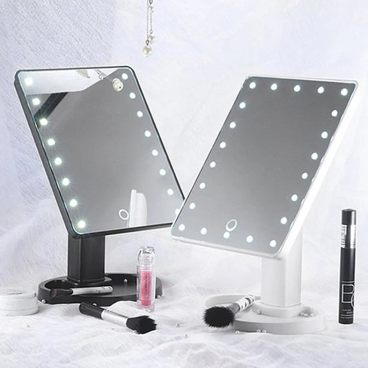 LuxeGlow Premium Large LED Vanity Mirror – Crystal Clear Reflection with Touch Controls & Adjustable Lighting